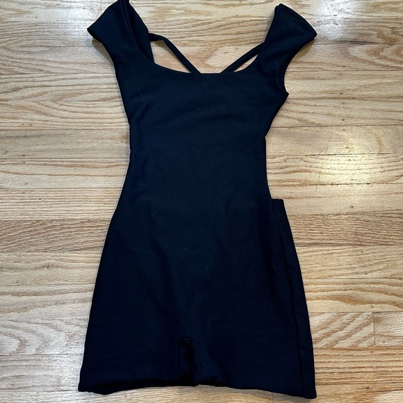 ARE YOU AM I Women's Black Playsuit - Picture 2 of 3